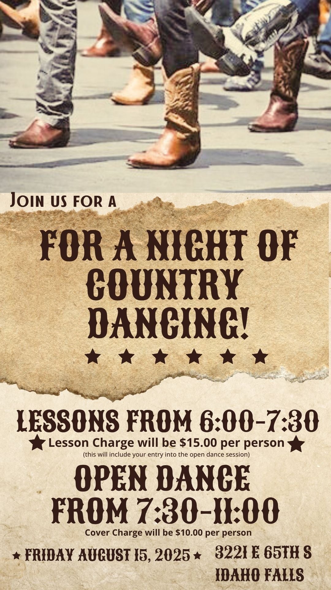 Dance Lessons + Admission