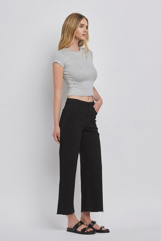 Vervet High Rise Crop Wide Leg