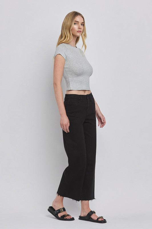 Vervet High Rise Crop Wide Leg