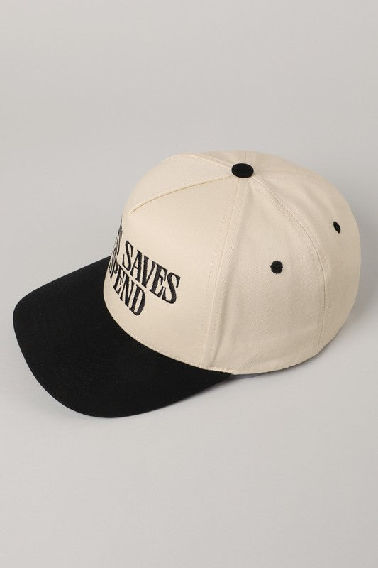 Jesus Saves I Spend Embroidery Trucker Hat