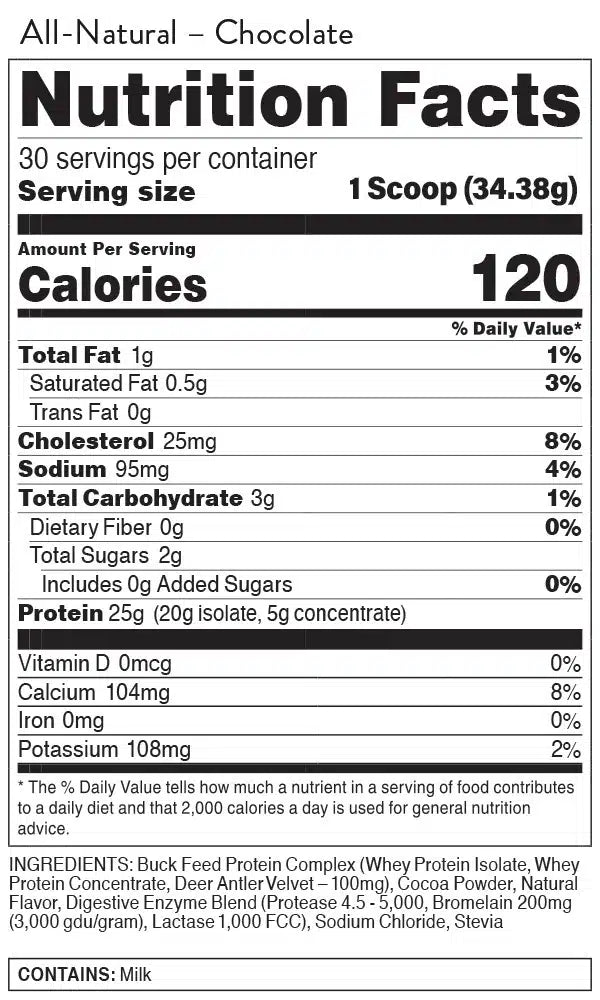 Bucked UP Buck Feed ALL NATURAL Protein