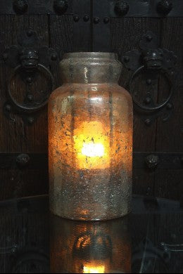 MERCURY JAR CANDLE HOLDER 15x8x8"