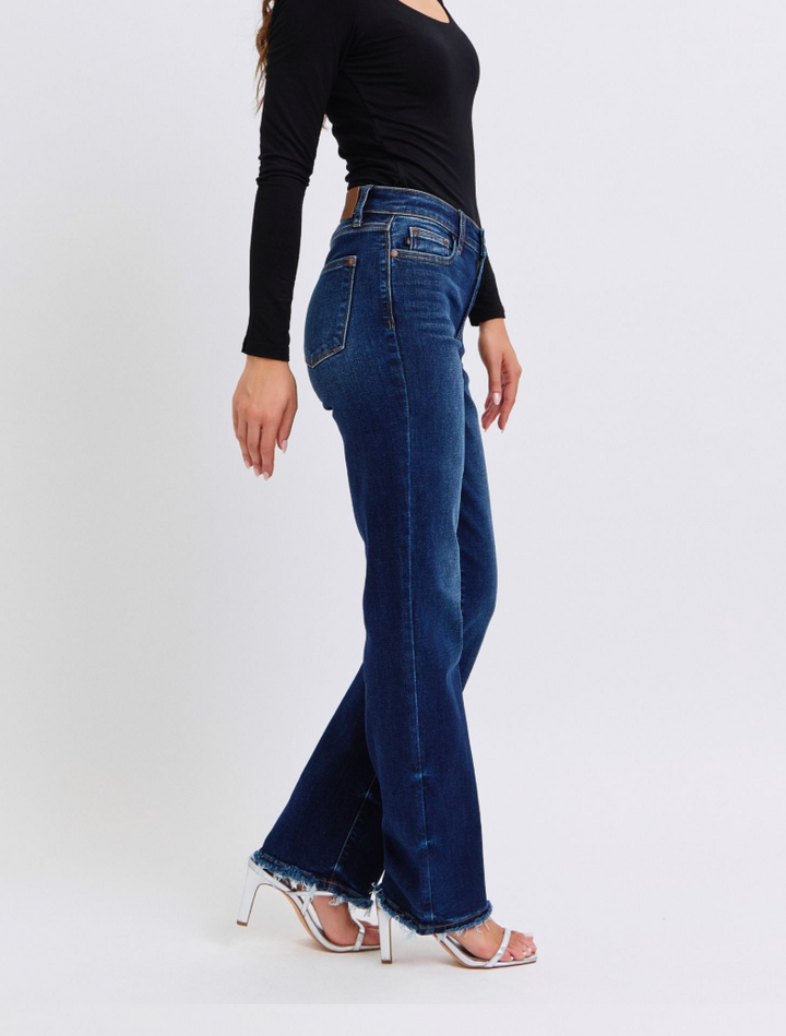 Judy Blue Straight Leg Fray Hem