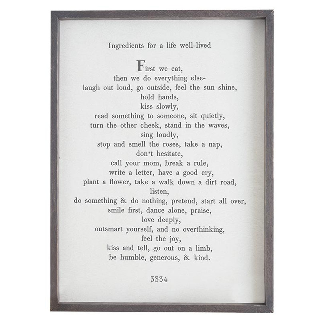 Face to Face Cadet Word Board - First We Eat