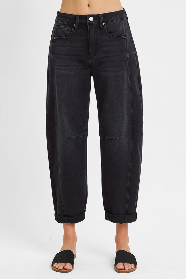 RISEN HIGH RISE BARREL JEANS