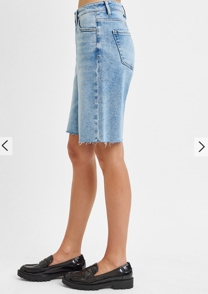 High Rise Bermuda Shorts