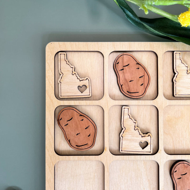 Idaho State Gift - Tic-Tac-Toe ID Game - Customizable