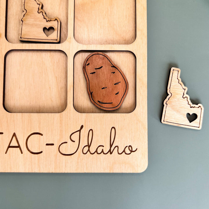 Idaho State Gift - Tic-Tac-Toe ID Game - Customizable