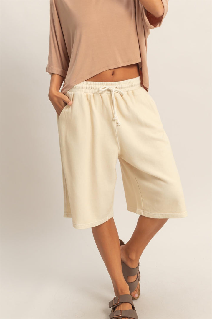French Terry Bermuda Shorts