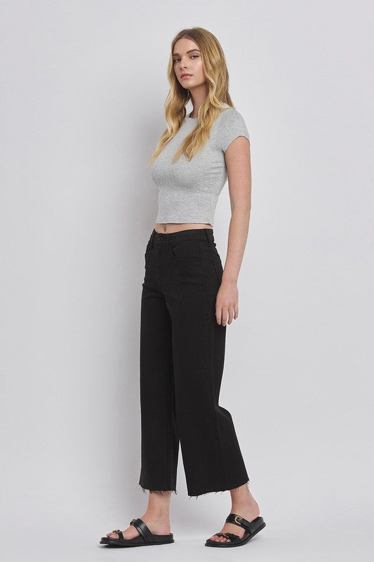 Vervet High Rise Crop Wide Leg