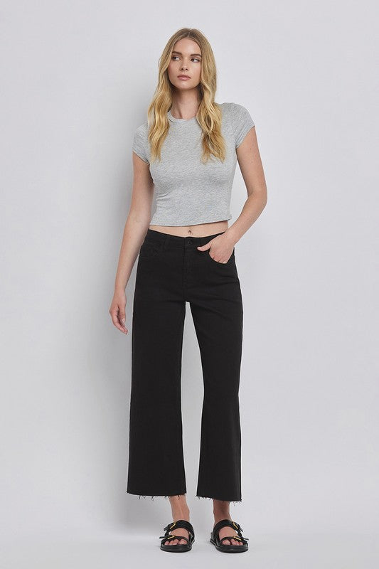 Vervet High Rise Crop Wide Leg