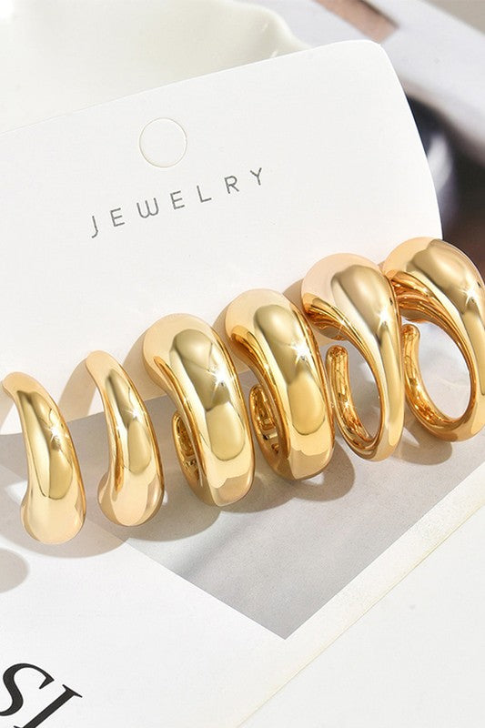 Hoop C Shape Earrings