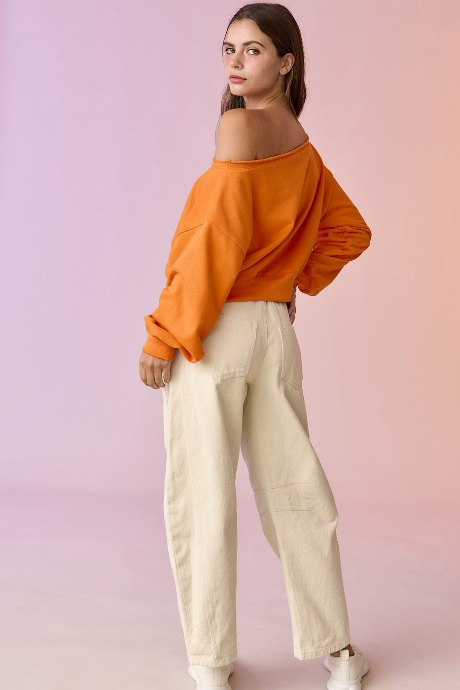 Nora Barrel Pants  - Mid-Rise - Wide-Leg