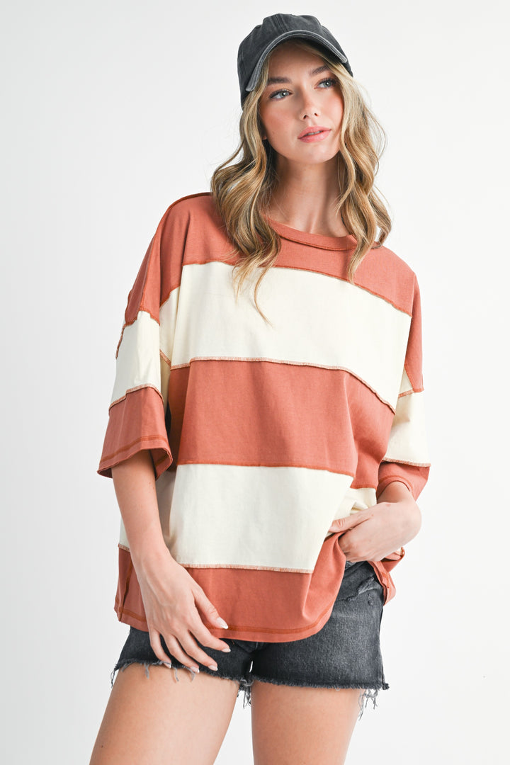 Polly Color Block Top
