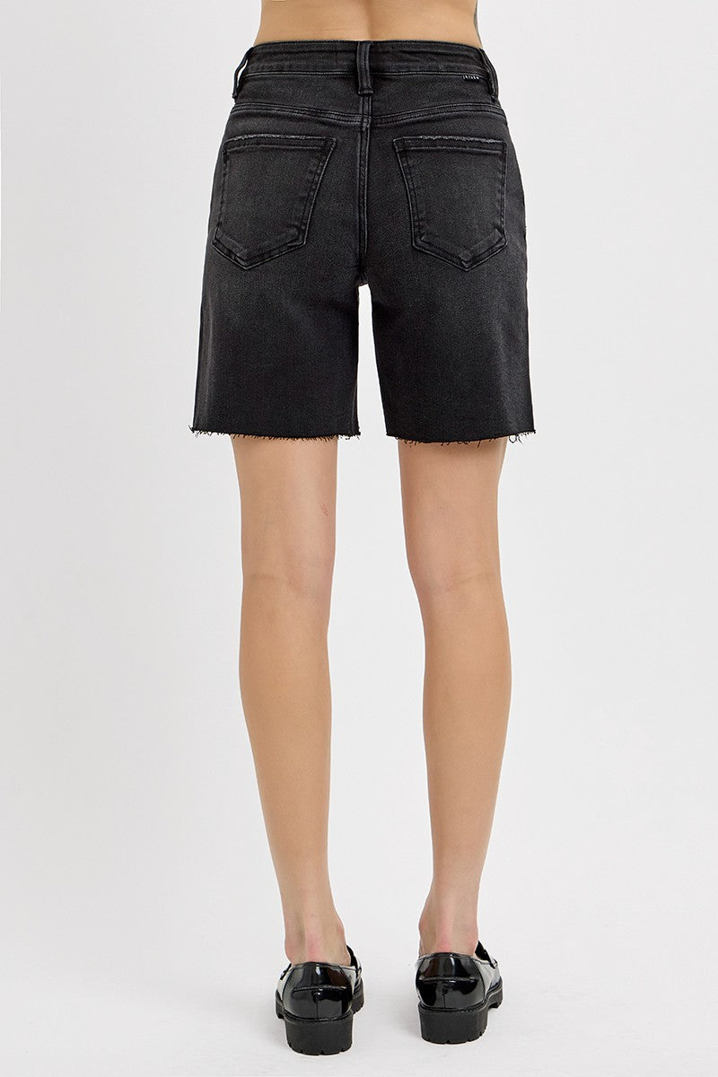 Tummy Control High Rise Mid Length Shorts