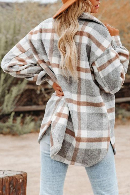 Long Sleeve Flannel Shacket