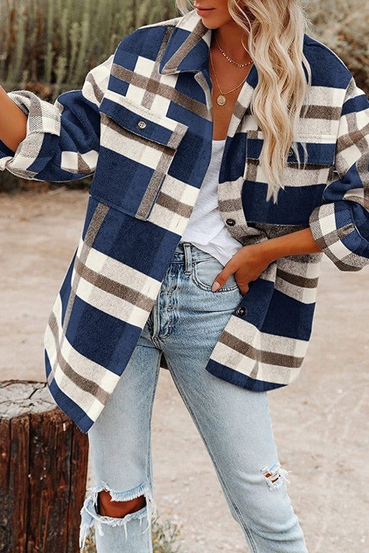 Long Sleeve Flannel Shacket