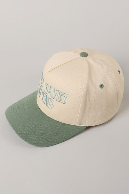 Jesus Saves I Spend Embroidery Trucker Hat