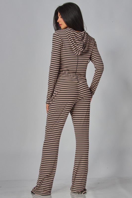 Soft Striped Lounge Set