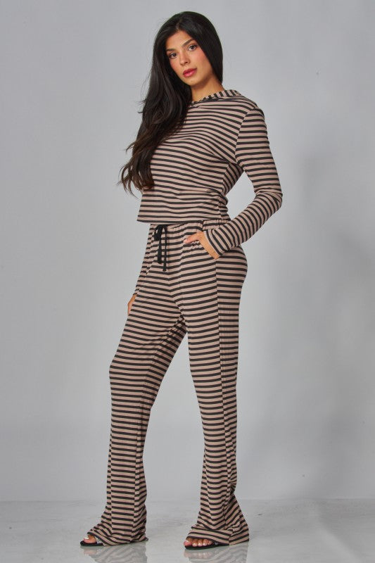 Soft Striped Lounge Set