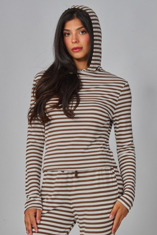 Soft Striped Lounge Set