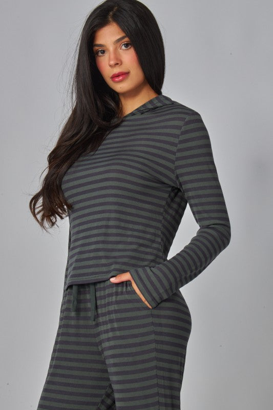 Soft Striped Lounge Set