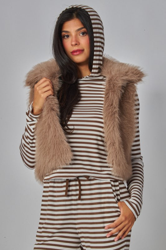 Soft Striped Lounge Set