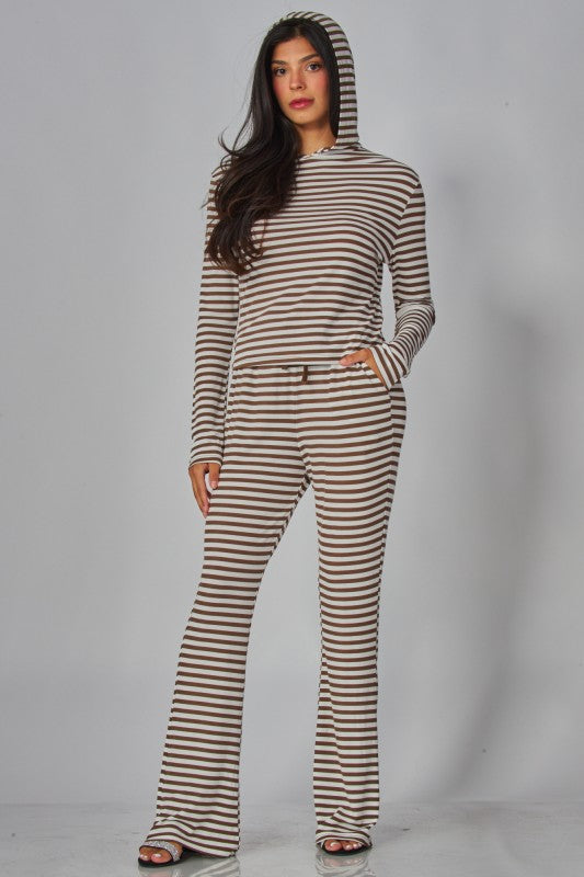 Soft Striped Lounge Set