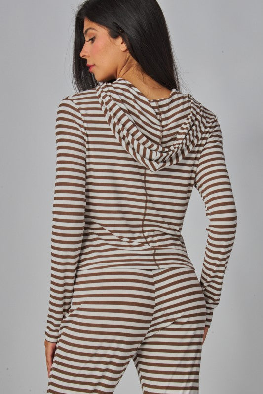 Soft Striped Lounge Set