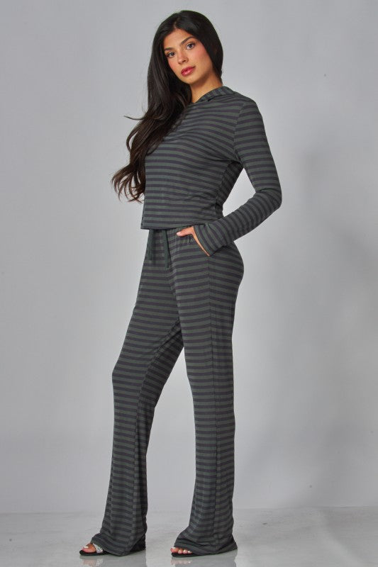 Soft Striped Lounge Set