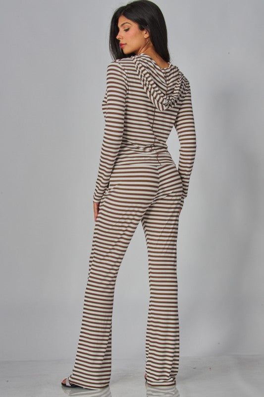 Soft Striped Lounge Set