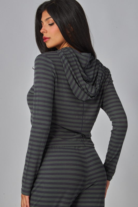 Soft Striped Lounge Set