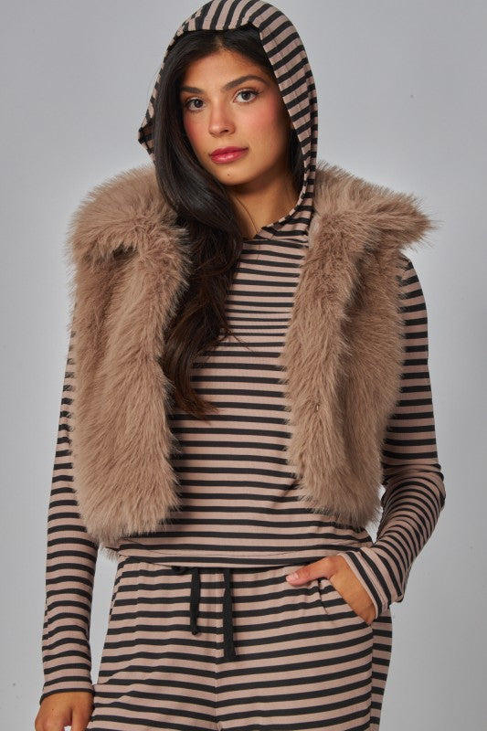 Soft Striped Lounge Set