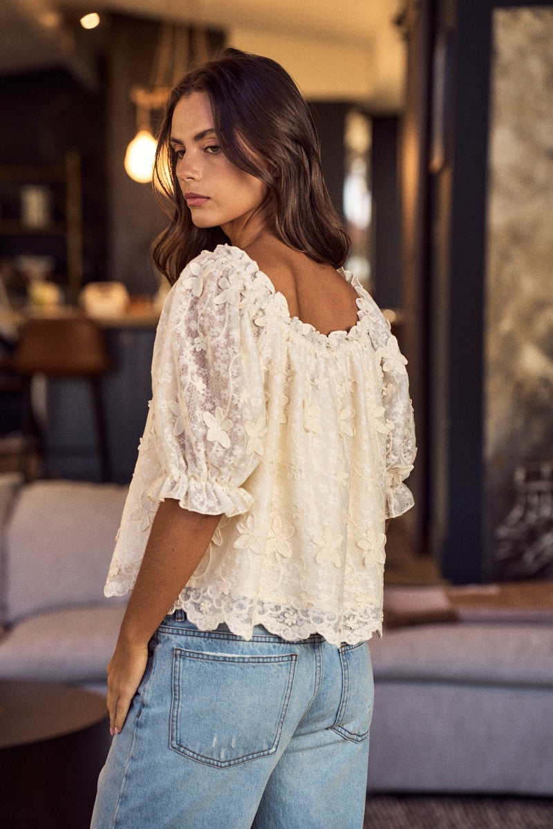 Romance Dreamy Petal Charm Blouse