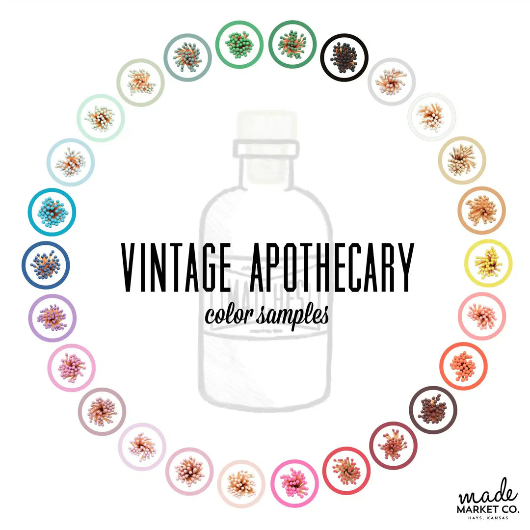 Mini Apothecary Vintage Sage Matches