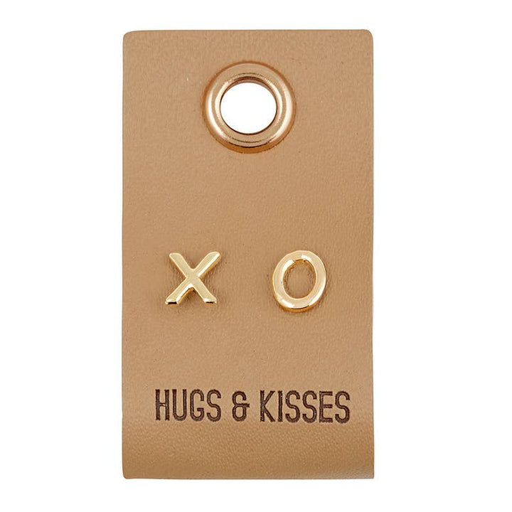 Leather Tag Earrings -XO