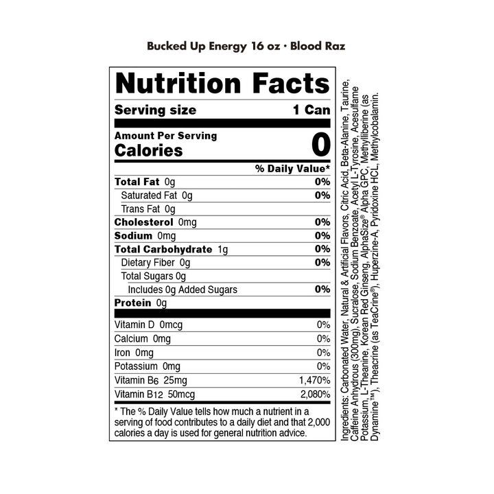 Bucked Up Energy Drink