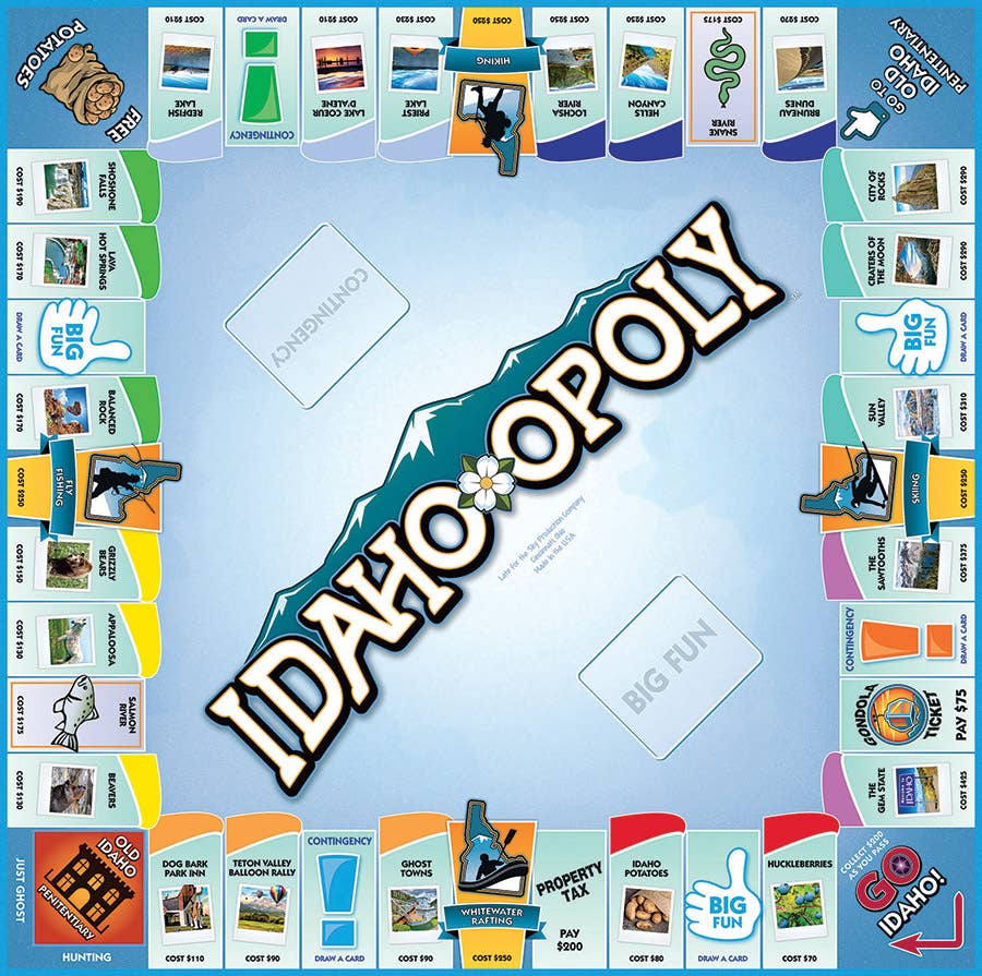 Idaho-Opoly (state) Board Game