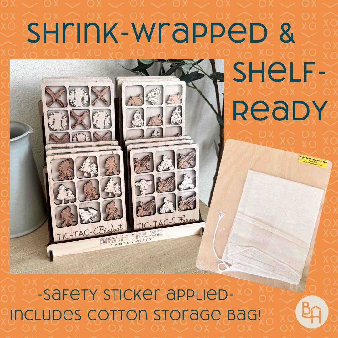 Idaho State Gift - Tic-Tac-Toe ID Game - Customizable