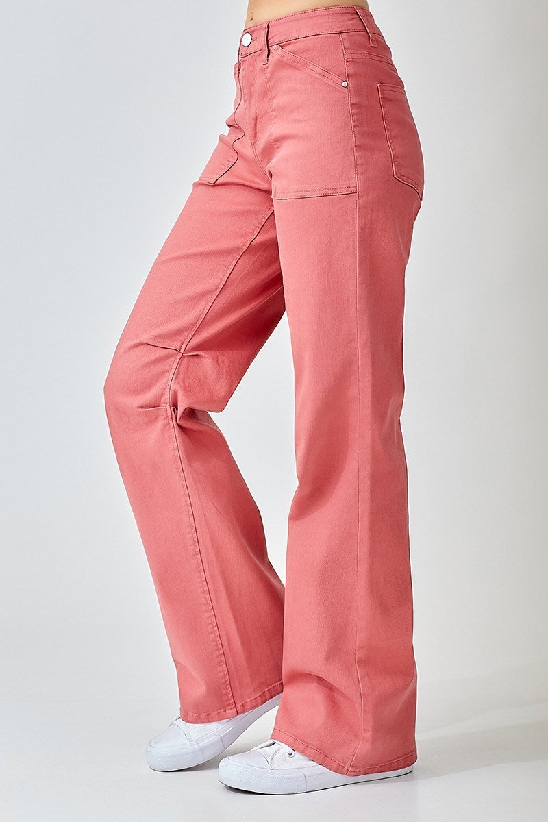 HIGH RISE WIDE LEG RELAXED JEANS