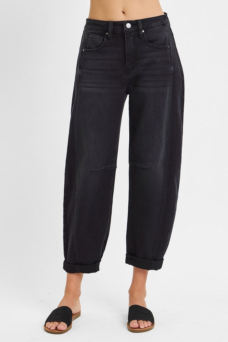 RISEN HIGH RISE BARREL JEANS