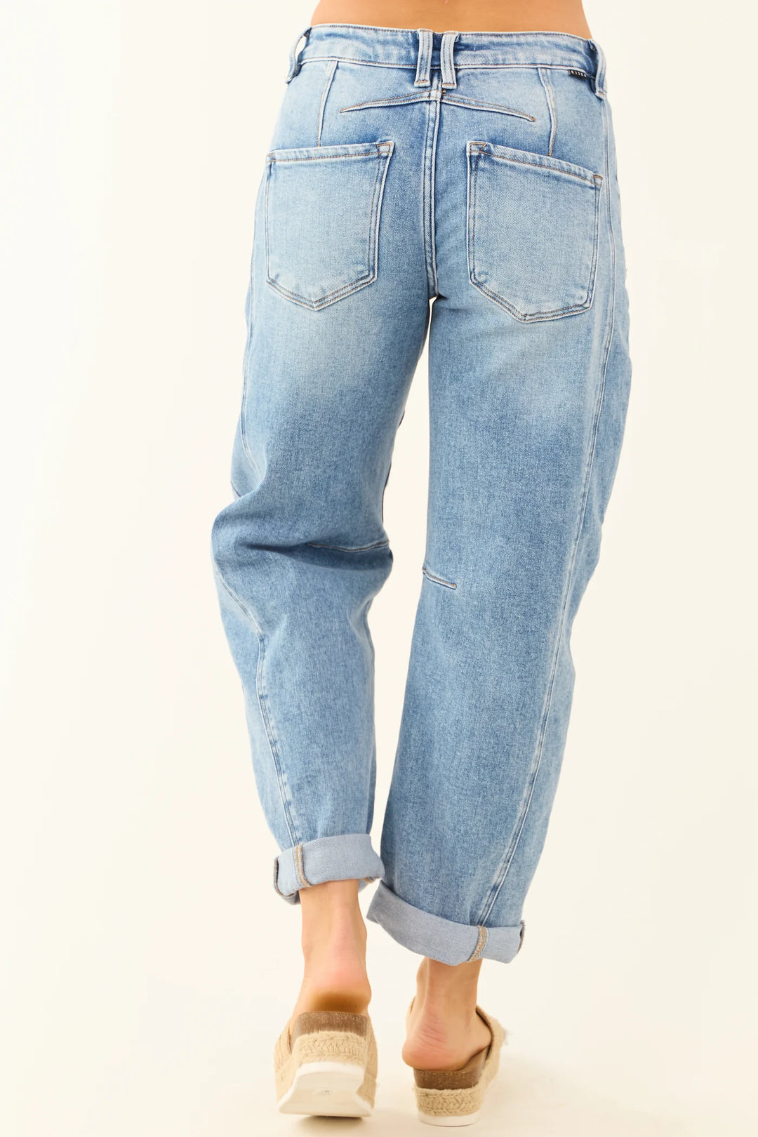 RISEN HIGH RISE BARREL JEANS