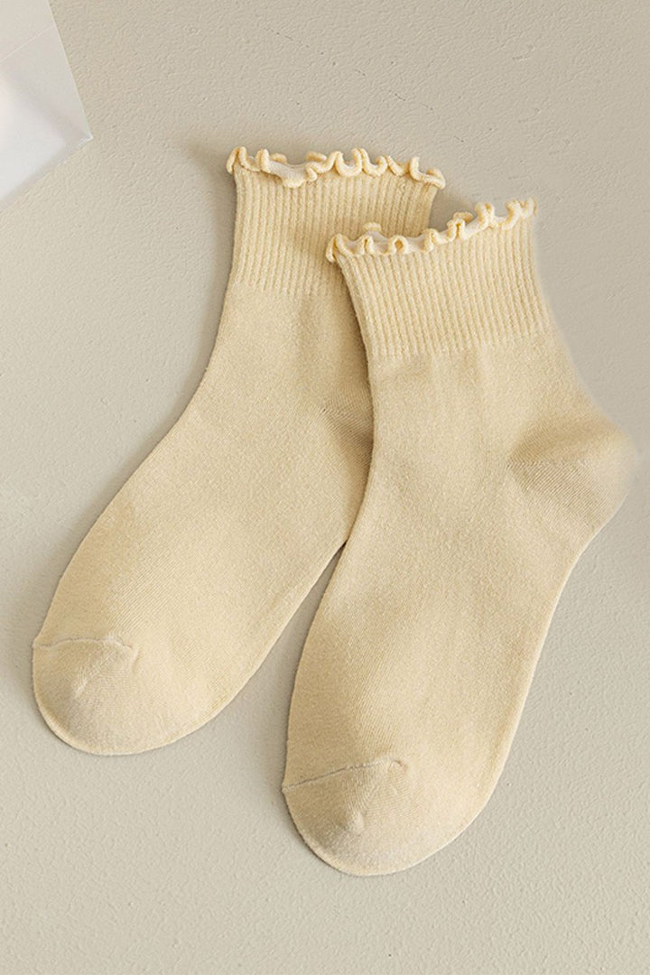 Ruffled Women's Ankle Socks