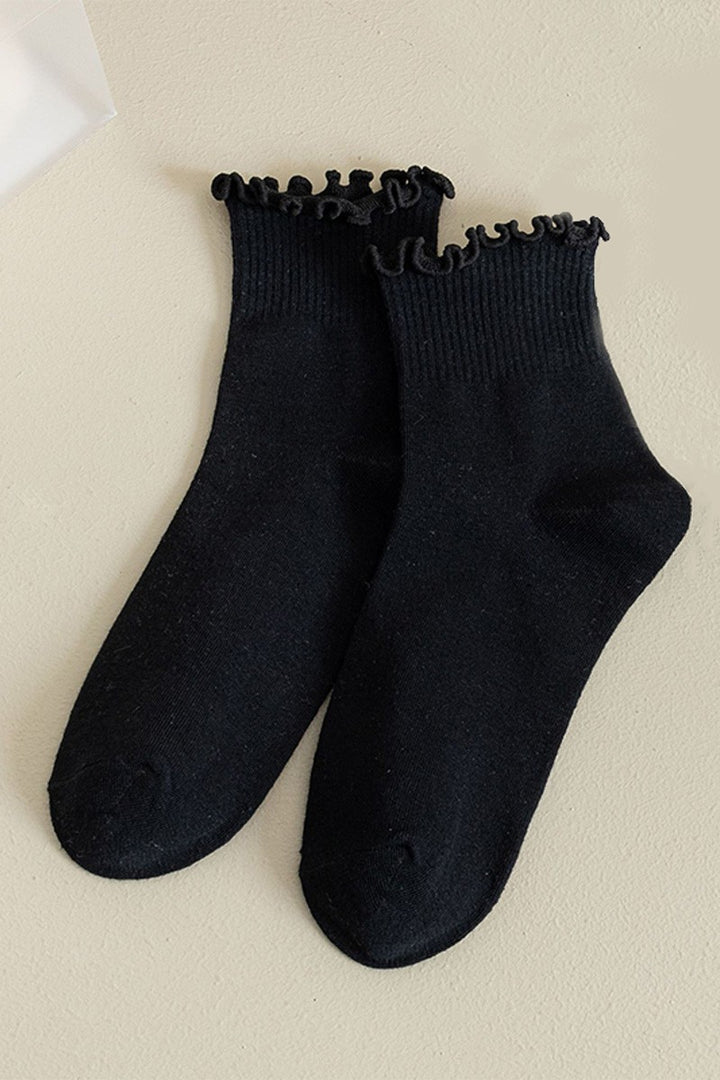 Ruffled Women's Ankle Socks
