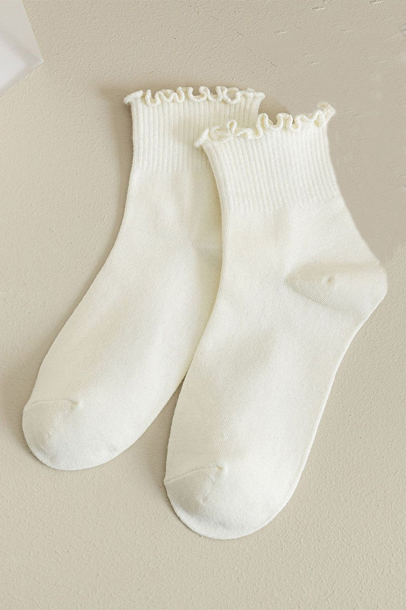 Ruffled Women's Ankle Socks