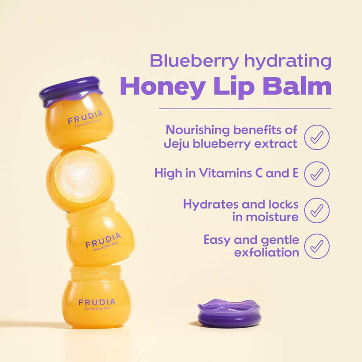 FRUDIA Blueberry Hydrating Honey Lip Balm Tube