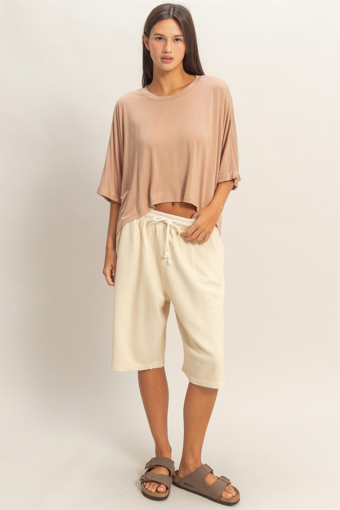French Terry Bermuda Shorts