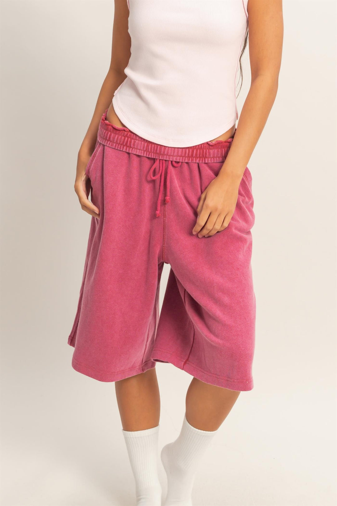 French Terry Bermuda Shorts
