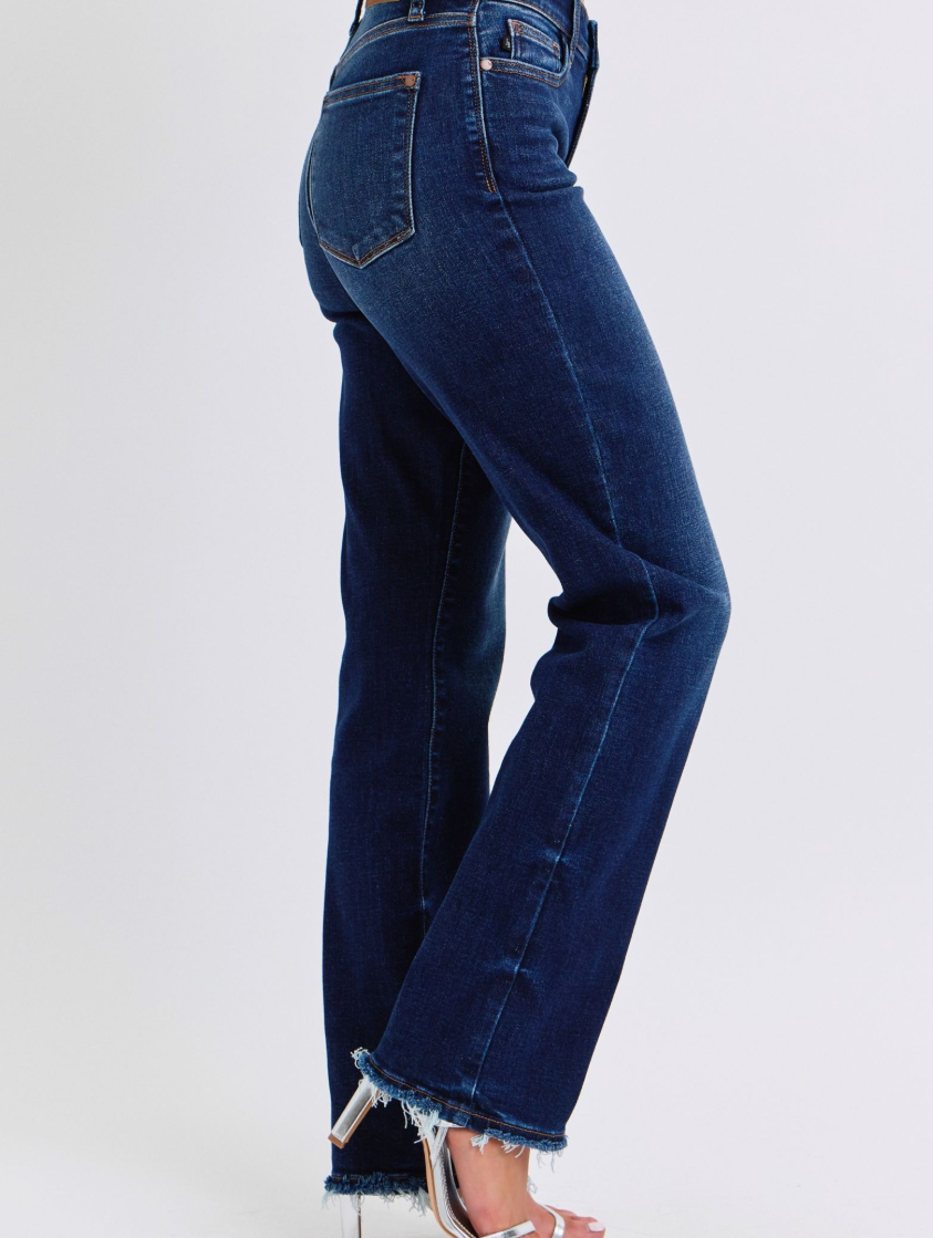 Judy Blue Straight Leg Fray Hem