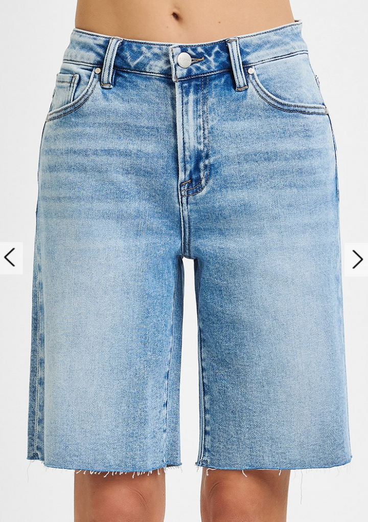 High Rise Bermuda Shorts